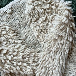 Club Monaco cream/beige tasseled sweater